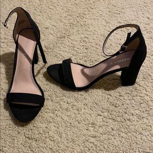 Madden girl black heels, worn once